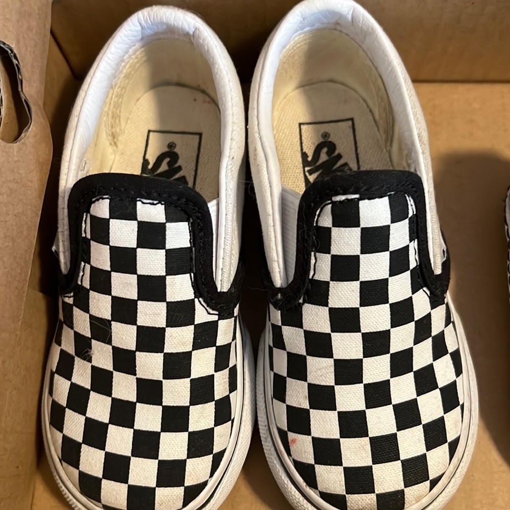 Size 7 Toddler Checkerboard Vans